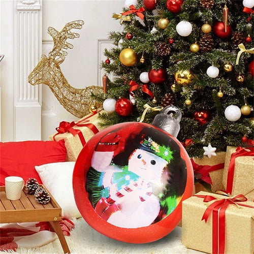 Christmas Ornament Ball Outdoor Pvc 60CM Inflatable Decorated Ball PVC