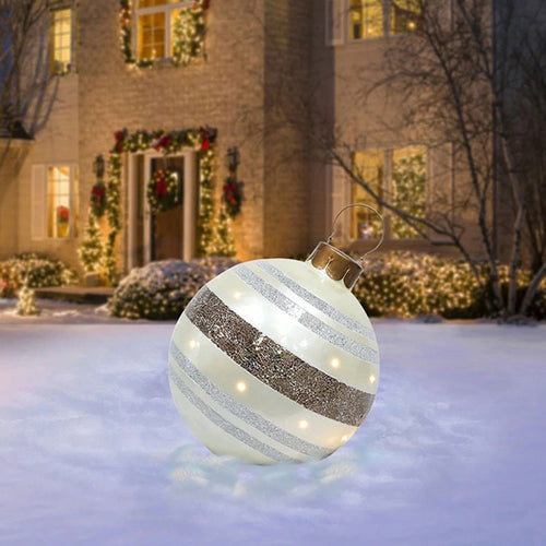 Christmas Ornament Ball Outdoor Pvc 60CM Inflatable Decorated Ball PVC