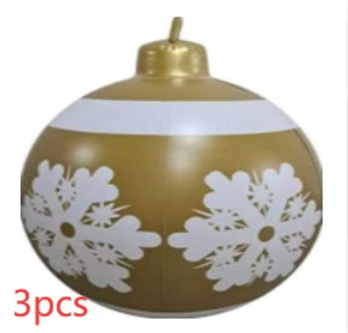 Christmas Ornament Ball Outdoor Pvc 60CM Inflatable Decorated Ball PVC