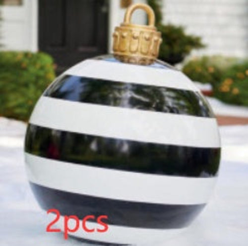 Christmas Ornament Ball Outdoor Pvc 60CM Inflatable Decorated Ball PVC