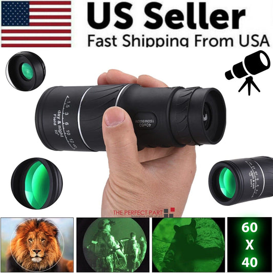 40X60 Monocular Binoculars- Night Vision BAK4 and Prism High Power