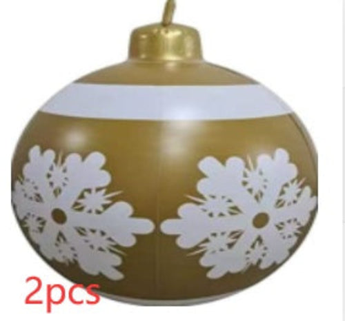 Christmas Ornament Ball Outdoor Pvc 60CM Inflatable Decorated Ball PVC