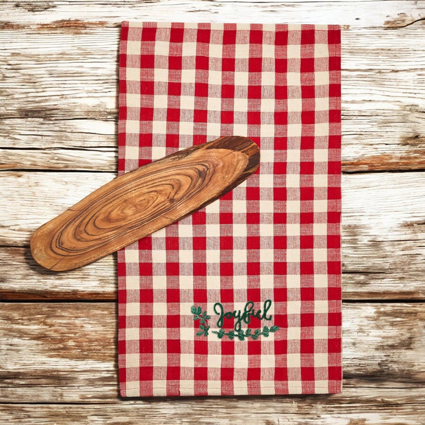 Holiday Charcuterie & Red Tartan Towel Set