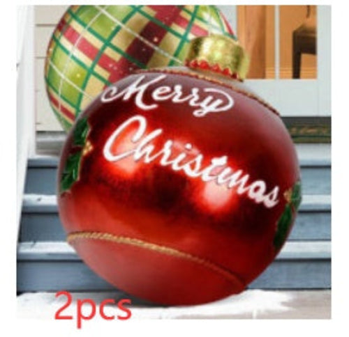 Christmas Ornament Ball Outdoor Pvc 60CM Inflatable Decorated Ball PVC