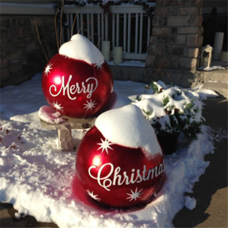 Christmas Ornament Ball Outdoor Pvc 60CM Inflatable Decorated Ball PVC