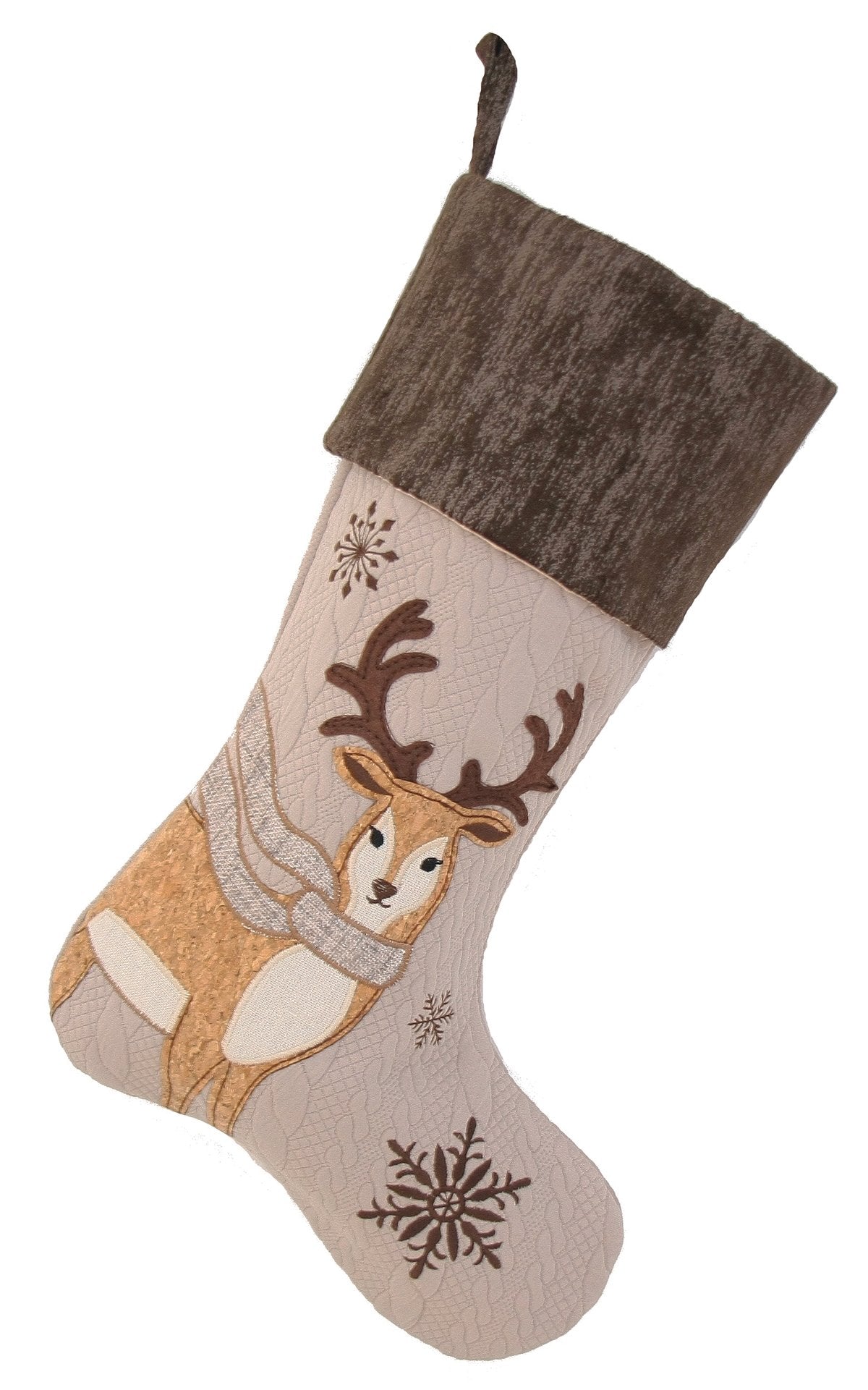 Cozy Reindeer Stocking