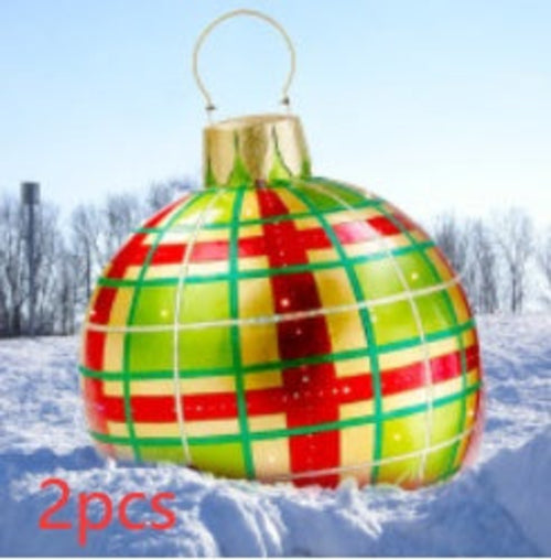 Christmas Ornament Ball Outdoor Pvc 60CM Inflatable Decorated Ball PVC