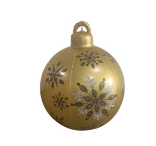 Christmas Ornament Ball Outdoor Pvc 60CM Inflatable Decorated Ball PVC