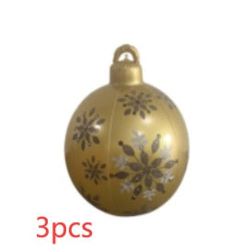 Christmas Ornament Ball Outdoor Pvc 60CM Inflatable Decorated Ball PVC