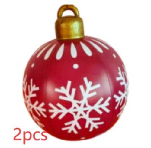 Christmas Ornament Ball Outdoor Pvc 60CM Inflatable Decorated Ball PVC