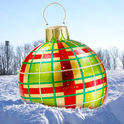 Christmas Ornament Ball Outdoor Pvc 60CM Inflatable Decorated Ball PVC