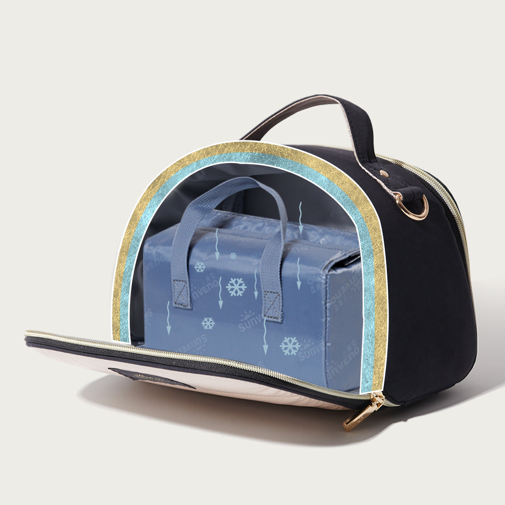 Designer Lunch Bag with Shoulder Strap