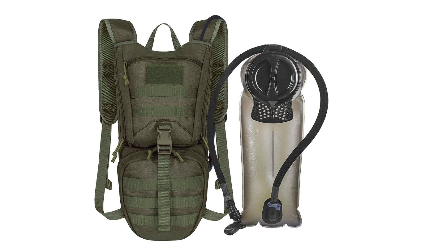 Tactical Hydration Backpack, 2.5L Bladder and Thermal Insulation