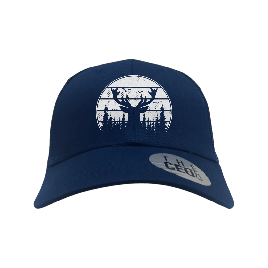 Embroidered Deer Hunting Trucker Hat (available in 4 colors)